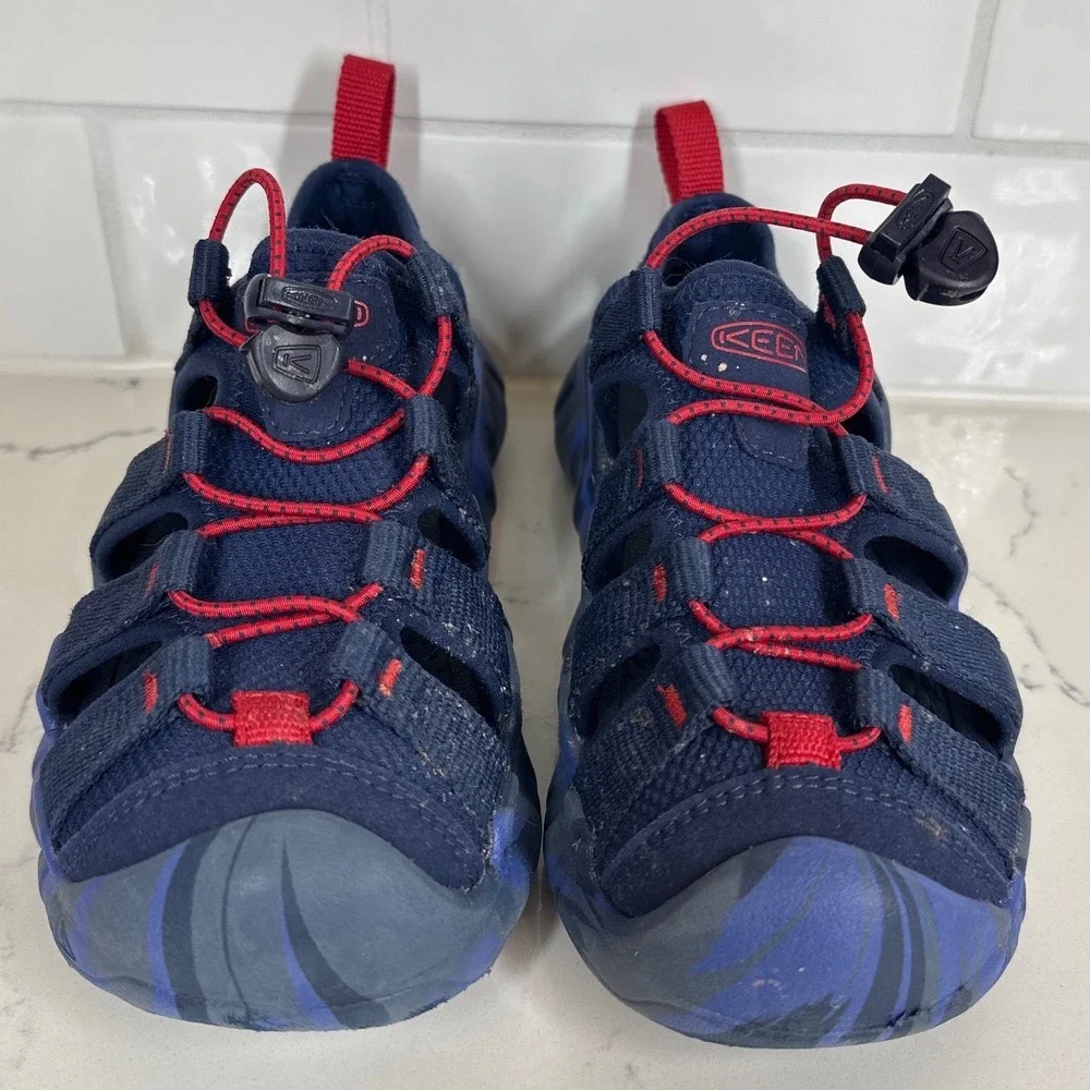 KEEN Hyperport H2 Water Sandals Big Boys 34 Size 2 Blue Camo Sport 1030835 Schoo